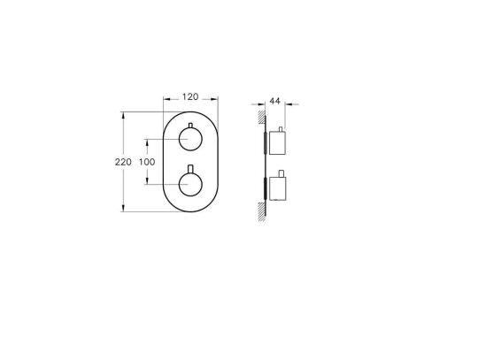 Artema Aquaheat R2 Ankastre Banyo Duş Bataryası (2 Yollu Yönlendirici) A47113 - 2