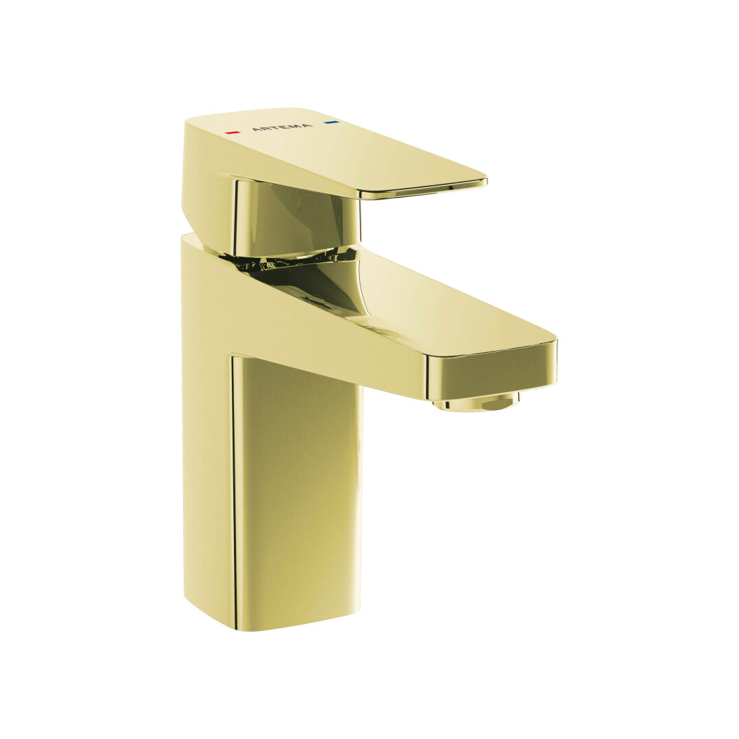 Artema Root Square Lavabo Bataryası, Soft Altın,A4273274 - 1