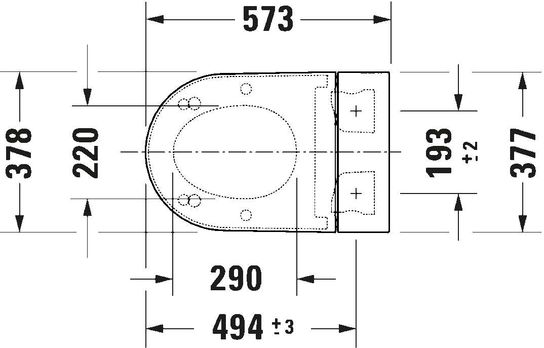 Duravit Starck F Sensowash Kanalsız Rimless HygieneGlaze Akıllı Asma Klozet Seti (Özel Kutuda, Akıllı Klozet Kapağı Dahil),612000012000320 - 3