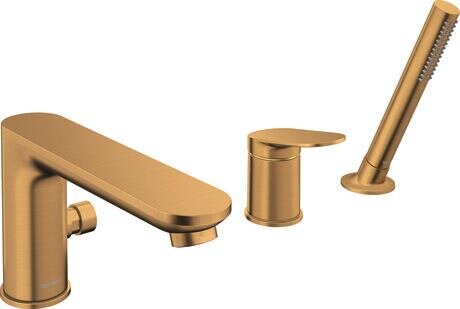 Duravit Wave 3 Delikli Küvet Bataryası, Fırçalı Bakır,WA5260000004