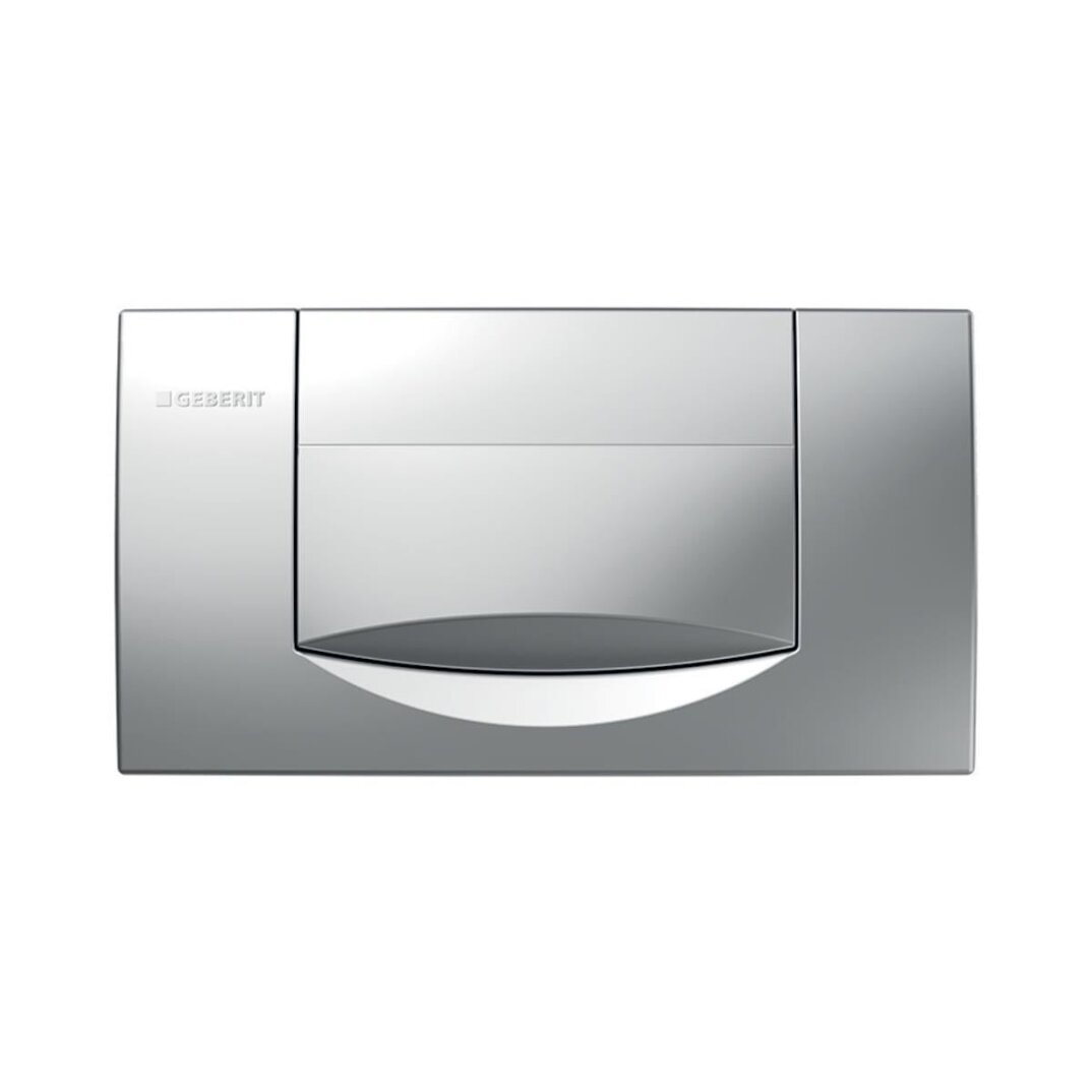 Geberit Alpha01 Kumanda Kapağı Tek Basmalı, Mat Krom, 115.222.46.1 - 1