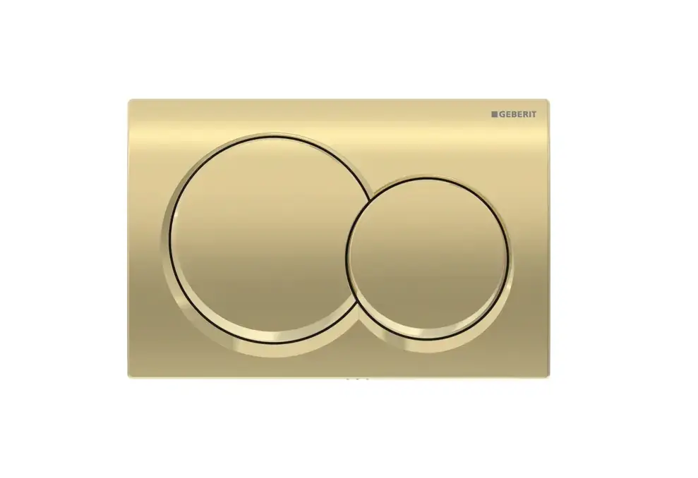 Geberit Alpha01 Kumanda Kapağı Çift Basmalı,Prinç, 115.035QE.1 - 1