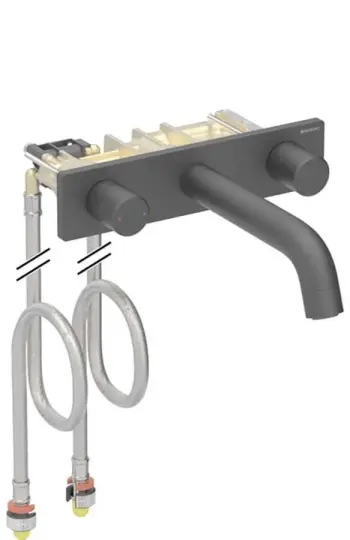 Geberit One Ankastre Lavabo Bataryası 16 Cm Mat Siyah, 116.462.14.1