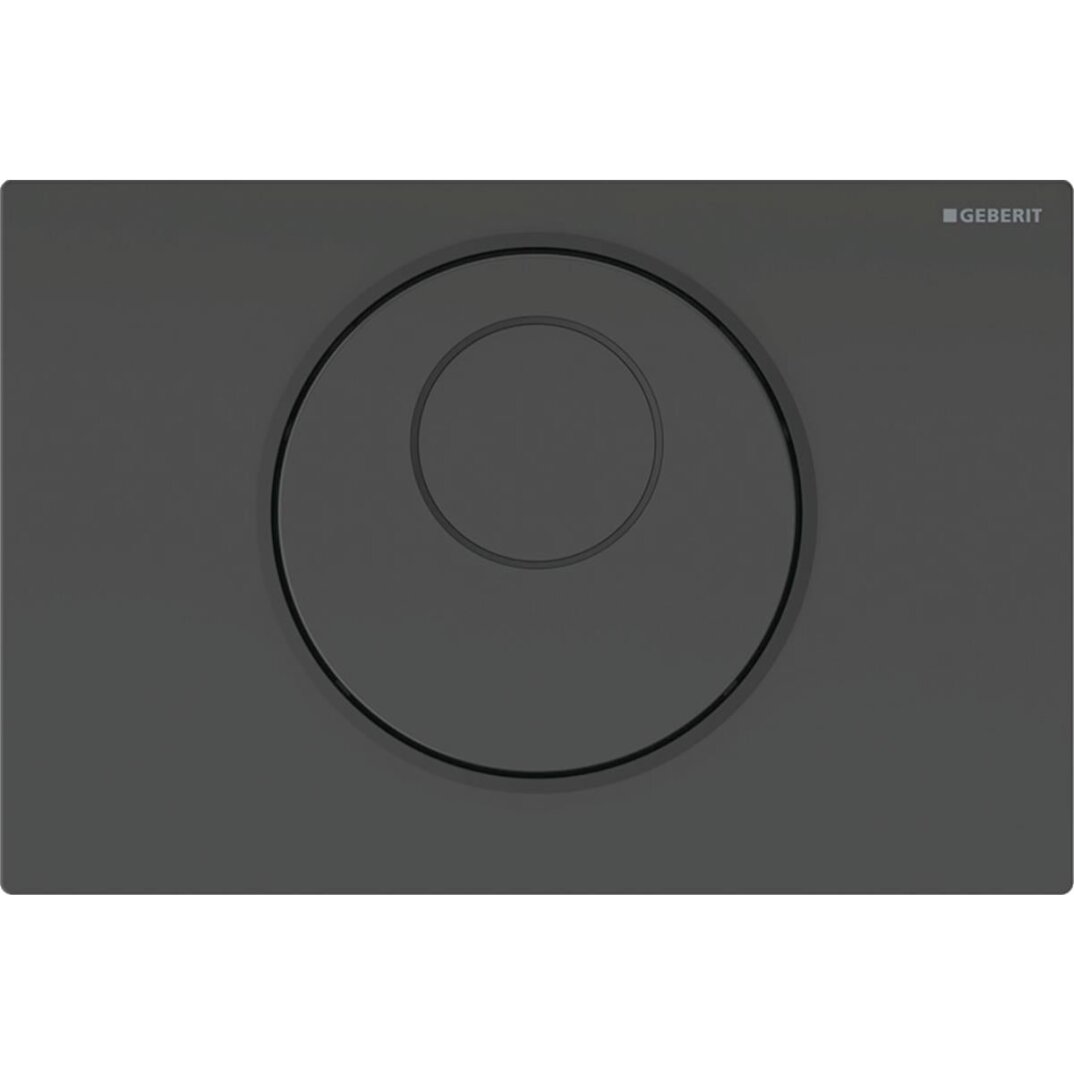 Geberit Sigma10 Fotoselli Kumanda Paneli Çift Basmalı, Mat Siyah, 115.890.DW.6 - 1