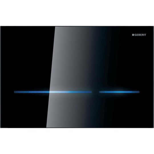Geberit Sigma80 Fotoselli Kumanda Paneli, Siyah Cam, 242.657.SG.6 - 1