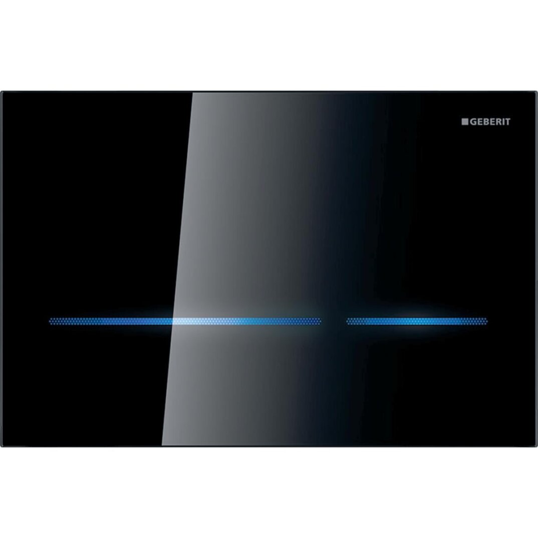 Geberit Sigma80 Fotoselli Kumanda Paneli, Siyah Cam, 242.657.SG.6 - 1