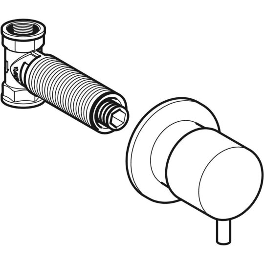 Geberit Stop Valf, Krom, 616.004.21.1 - 2