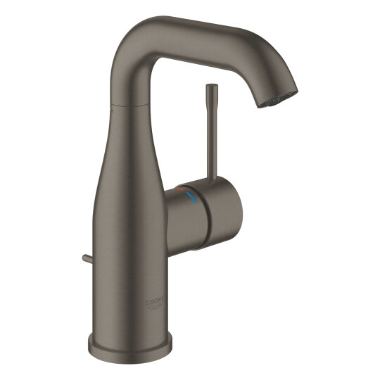 Grohe Essence New Lavabo Bataryası, Sifon Kumandalı, Fırçalı Sert Grafit, 24173AL1