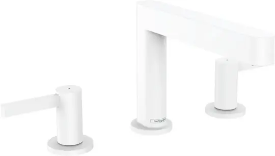 Hansgrohe Finoris 3 Delikli Lavabo Bataryası 110 Satin Beyaz, 76033700