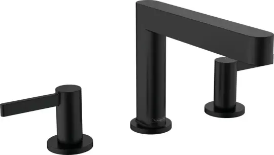 Hansgrohe Finoris 3 Delikli Lavabo Bataryası 110 Satin Siyah, 76033670