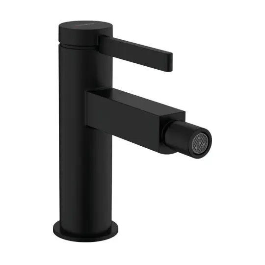 Hansgrohe Finoris Tek Kollu Bide Bataryası Bas-Aç Gider Seti İle Satin Siyah, 76200670