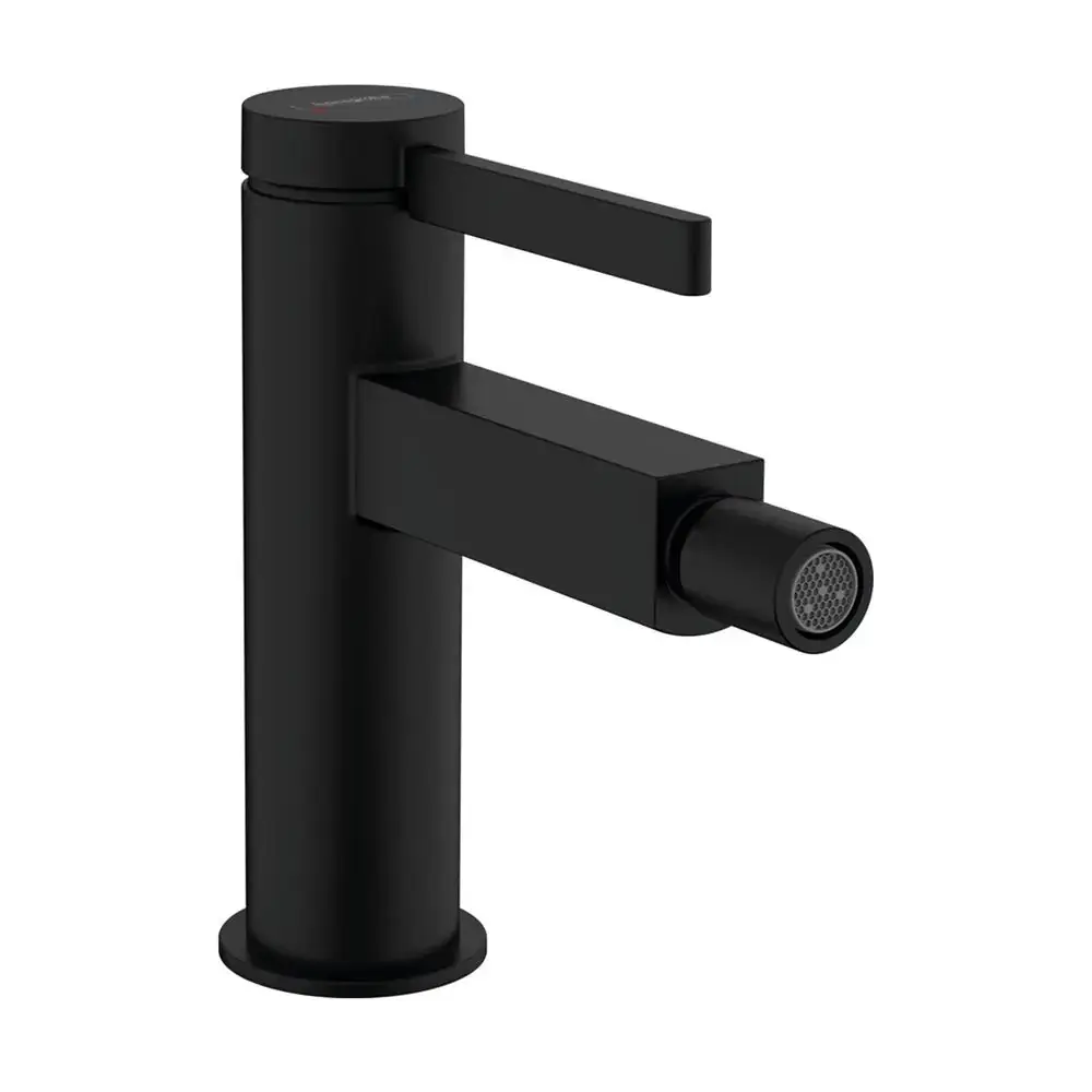 Hansgrohe Finoris Tek Kollu Bide Bataryası Bas-Aç Gider Seti İle Satin Siyah, 76200670 - 1