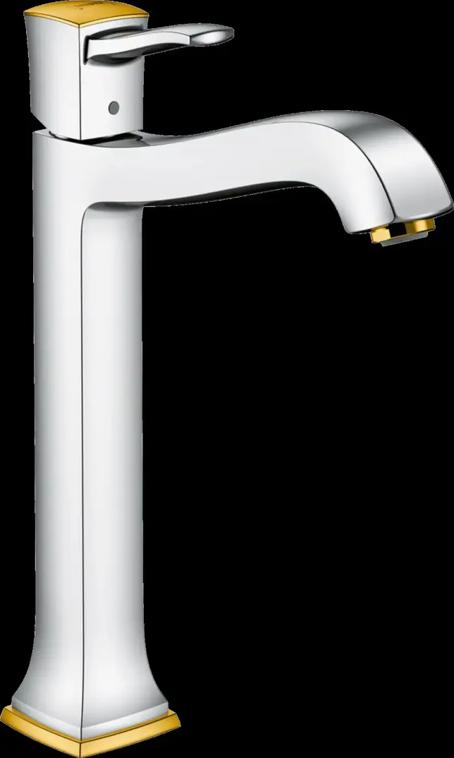 Hansgrohe Metropol Classic Tek Kollu Lavabo Bataryası 260 Kumandalı, Çubuk Volan İle Çanak Lavabolar İçin,Altin Optik, 31303090 - 1