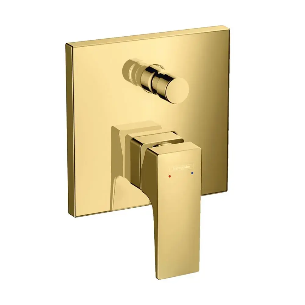 Hansgrohe Metropol Tek Kollu Banyo Bataryası Ankastre Montaj Parlak Altın Optik, 32546990 - 1
