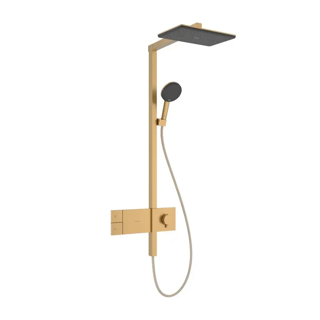 Hansgrohe Raindance Alive Q 210/340 1jet EcoSmart Mat Bronz Duş Kolonu, 24581140 - 1