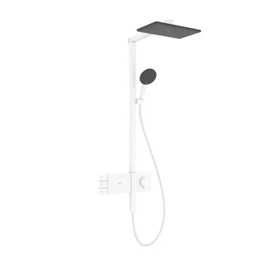 Hansgrohe Raindance Alive Q Termostatik Duş Kolonu 2 Jet Mat Beyaz, 24590700