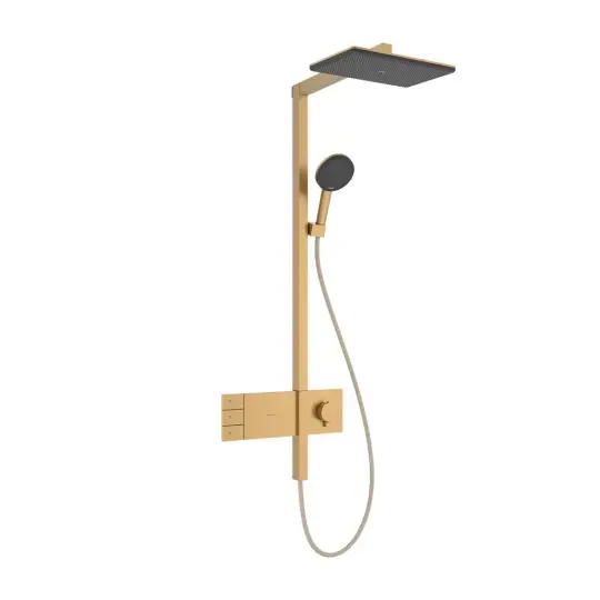 Hansgrohe Raindance Alive Q Termostatik Duş Kolonu 2 Jet Mat Bronz, 24590140