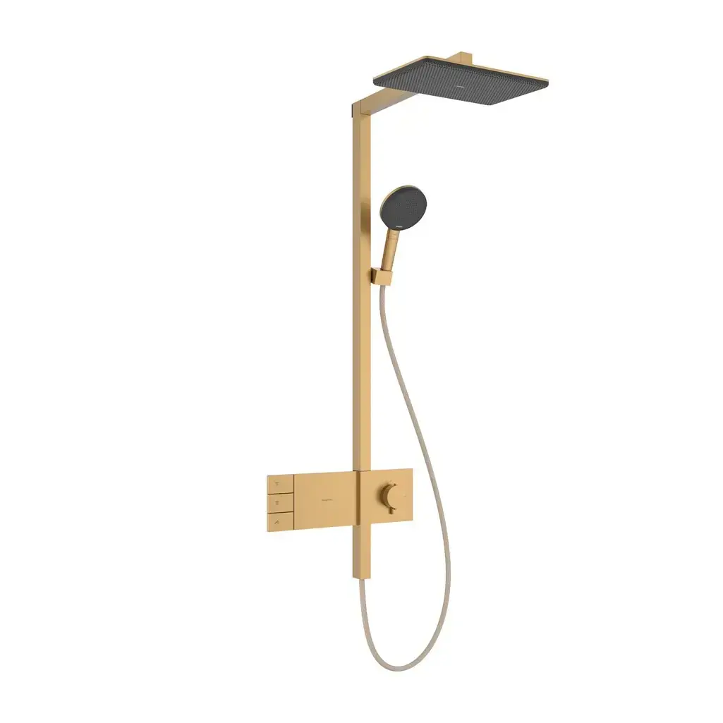 Hansgrohe Raindance Alive Q Termostatik Duş Kolonu 2 Jet Mat Bronz, 24590140 - 1