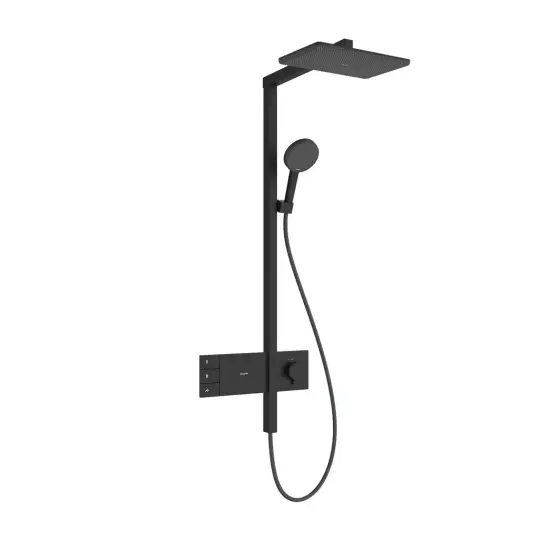 Hansgrohe Raindance Alive Q Termostatik Duş Kolonu 2 Jet Mat Siyah, 24590670