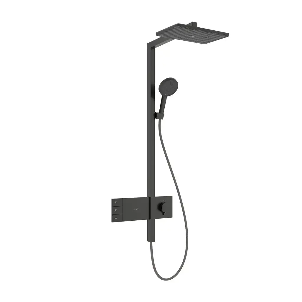 Hansgrohe Raindance Alive Q Termostatik Duş Kolonu 2 Jet Mat Siyah Krom, 24590340 - 1