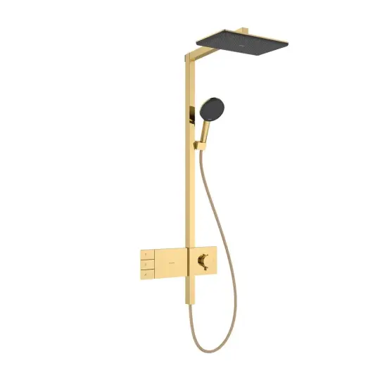 Hansgrohe Raindance Alive Q Termostatik Duş Kolonu 2 Jet Parlak Altın, 24590990