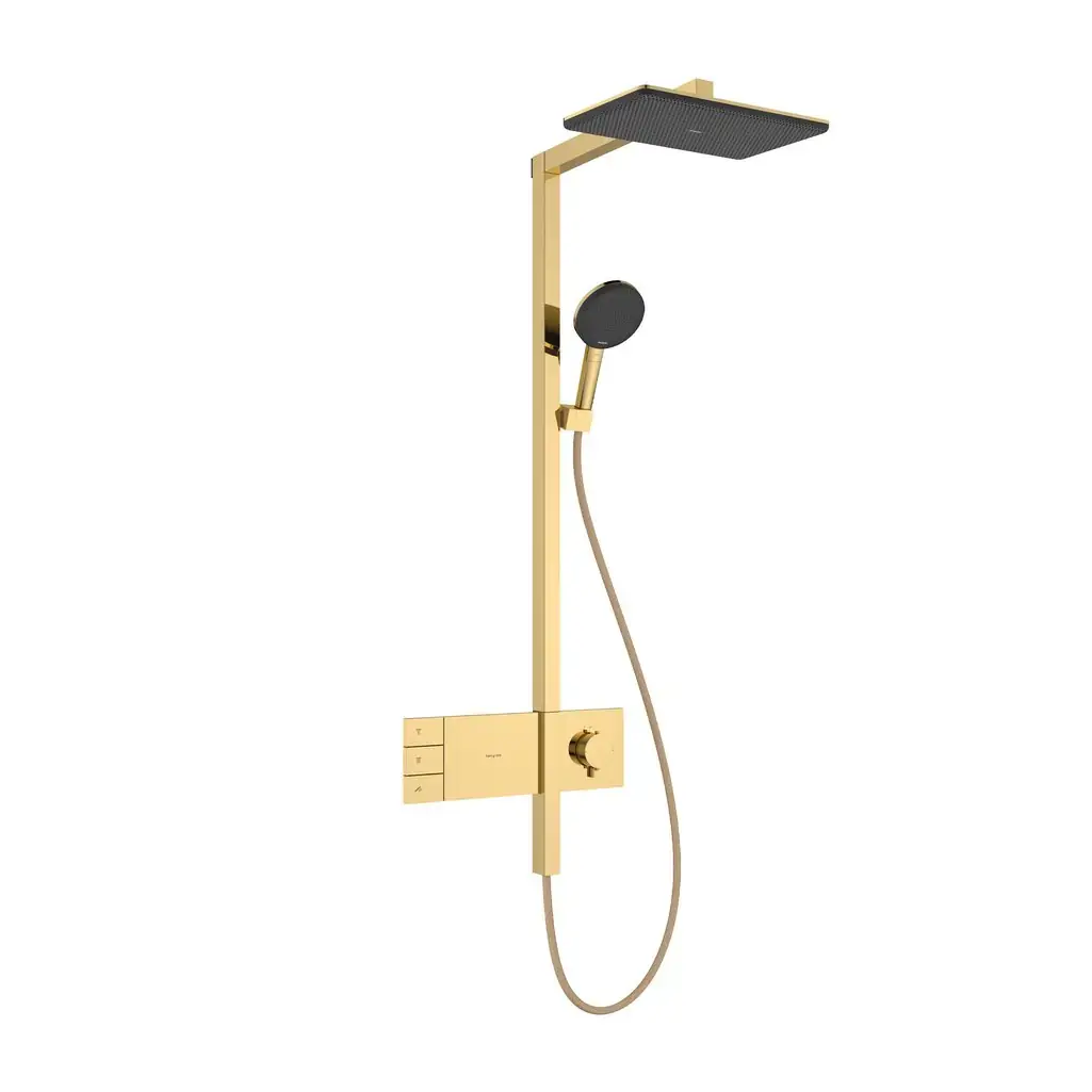 Hansgrohe Raindance Alive Q Termostatik Duş Kolonu 2 Jet Parlak Altın, 24590990 - 1