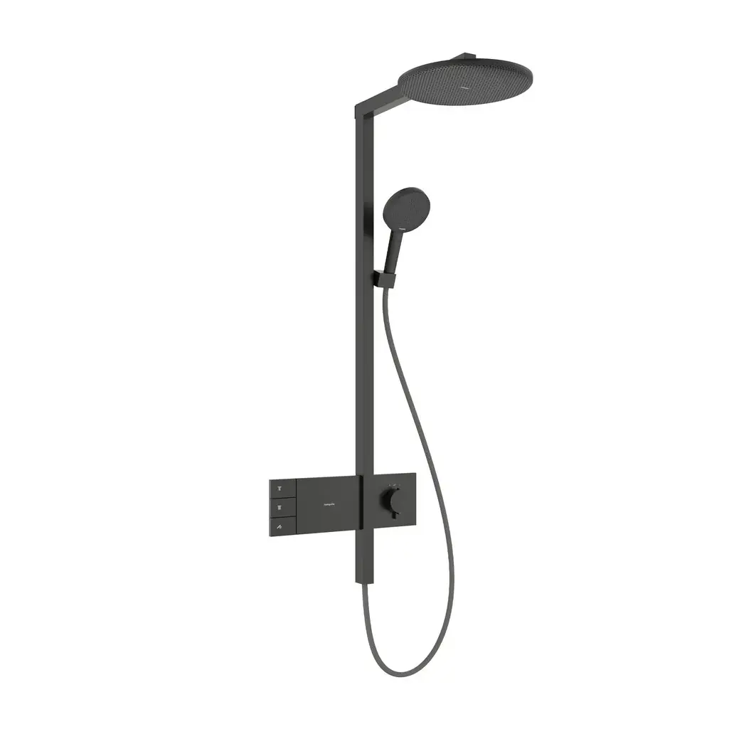 Hansgrohe Raindance Alive S Duş Kolonu 300 2jet Mat Siyah Krom, 24595340 - 1