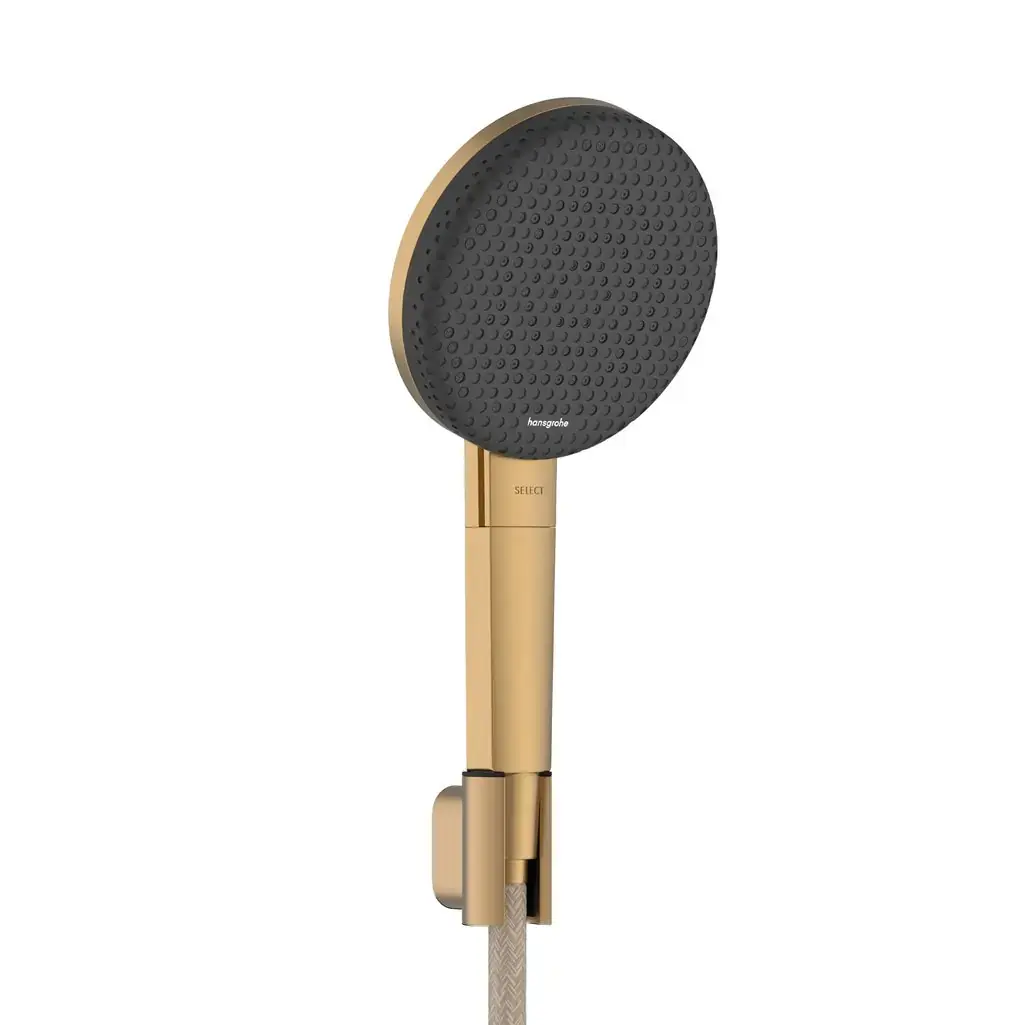 Hansgrohe Raindance Alive Select S Duş Askısı Seti 125 3jet EcoSmart Designflex Tekstil Duş Hortumu 160 cm Mat Bronz, 24611140 - 1