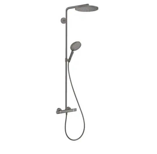 Hansgrohe Raindance Select S 240 Mat Siyah Krom Duş Kolonu, 27633340