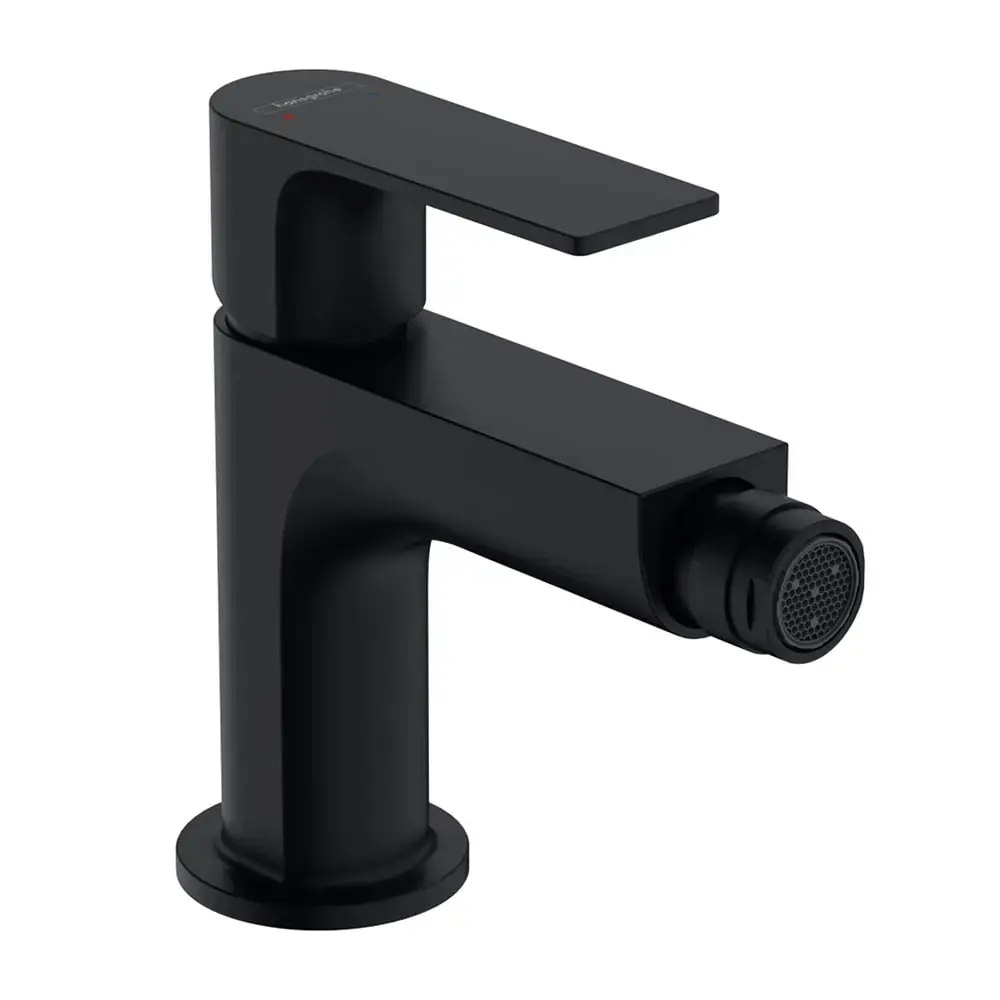 Hansgrohe Rebris E Bide Tek Kollu Lavabo Bataryası Satin Siyah, 72211670 - 1