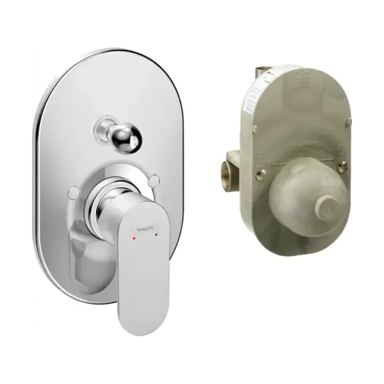 Hansgrohe Rebris S Tek Kollu Banyo Bataryası Krom 72448000