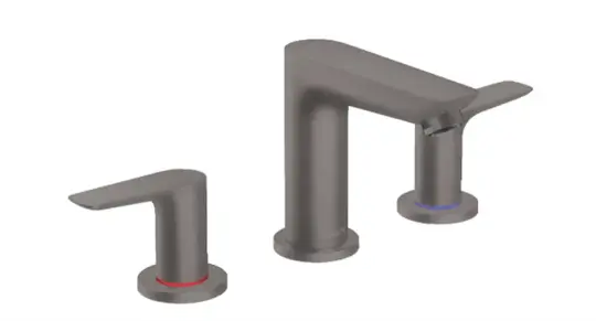 Hansgrohe Talis E 3-Delikli Lavabo Bataryası Mat Siyah Krom, 71733340