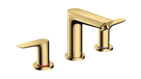 Hansgrohe Talis E 3-Delikli Lavabo Bataryası Parlak Altın Optik, 71733990