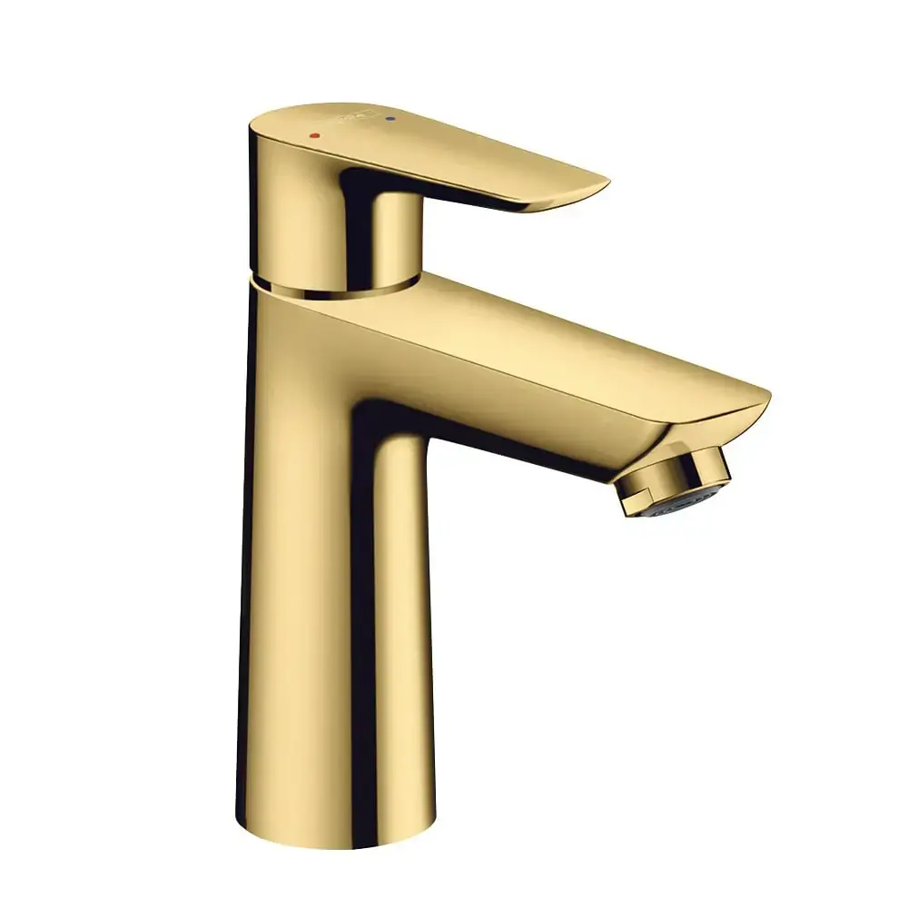 Hansgrohe Talis E Coolstart Tek Kollu Lavabo Bataryası 110 Parlak Altın Optik, 71713990 - 1