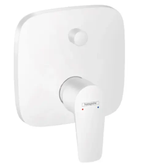 Hansgrohe Talis® E Tek Kollu Banyo Bataryası Ankastre Montaj Mat Beyaz, 71745700