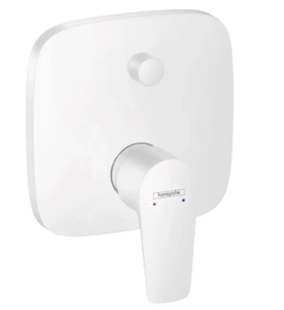 Hansgrohe Talis® E Tek Kollu Banyo Bataryası Ankastre Montaj Mat Beyaz, 71745700 - 1