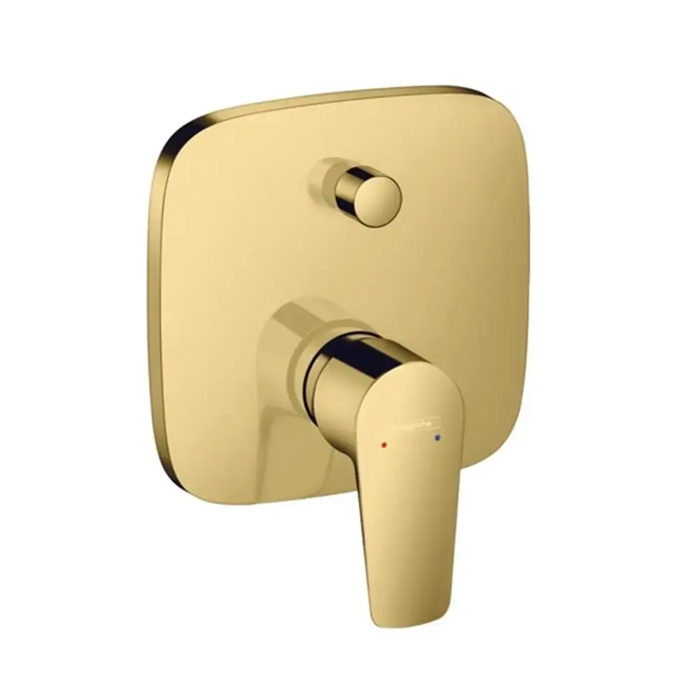 Hansgrohe Talis® E Tek Kollu Banyo Bataryası Ankastre Montaj Parlak Altın Optik, 71474990 - 1