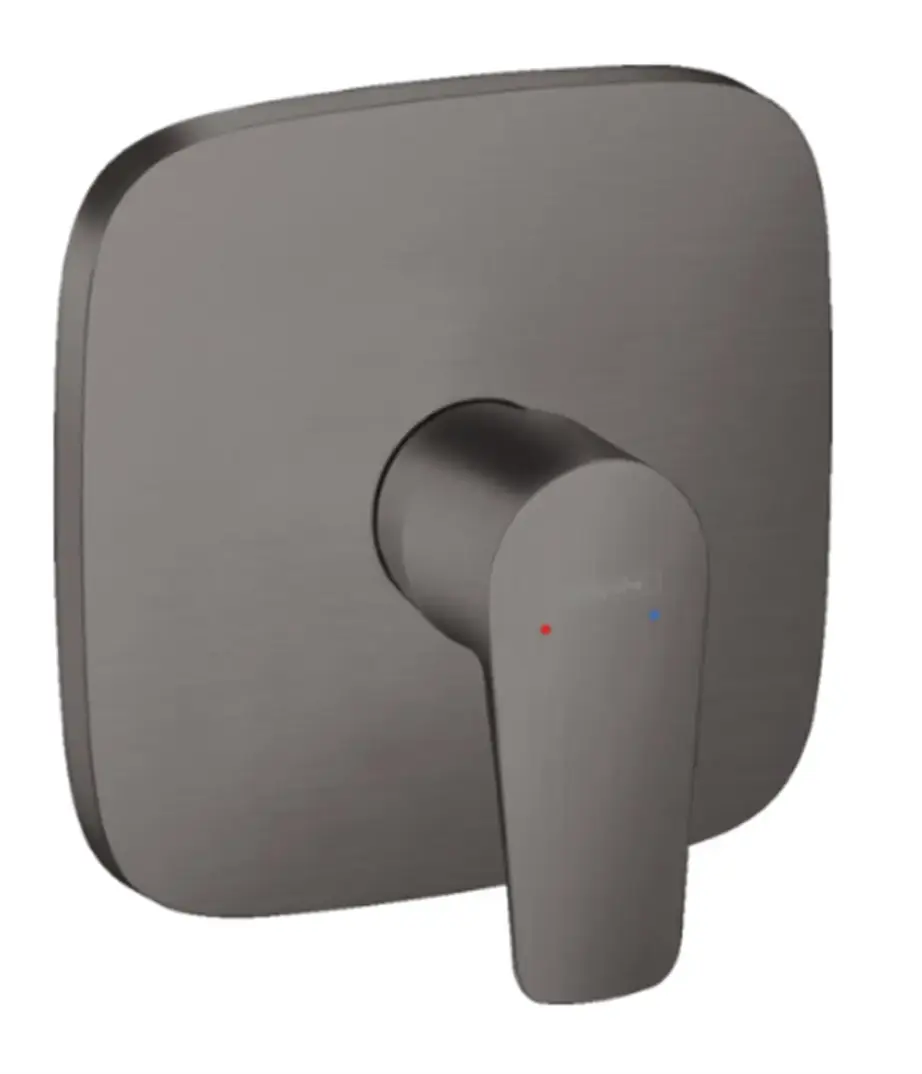 Hansgrohe Talis® E Tek Kollu Duş Bataryası Ankastre Montaj Mat Siyah Krom, 71765340 - 1