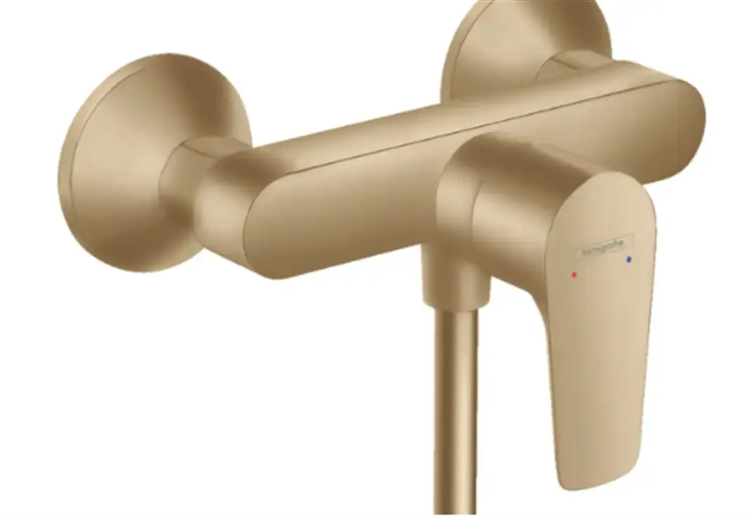 Hansgrohe Talis E Tek Kollu Duş Bataryası Aplike Mat Bronz, 71760140 - 1