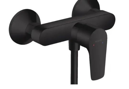 Hansgrohe Talis E Tek Kollu Duş Bataryası Aplike Mat Siyah, 71760670