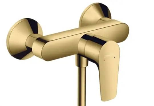Hansgrohe Talis E Tek Kollu Duş Bataryası Aplike Parlak Altın Optik, 71760990