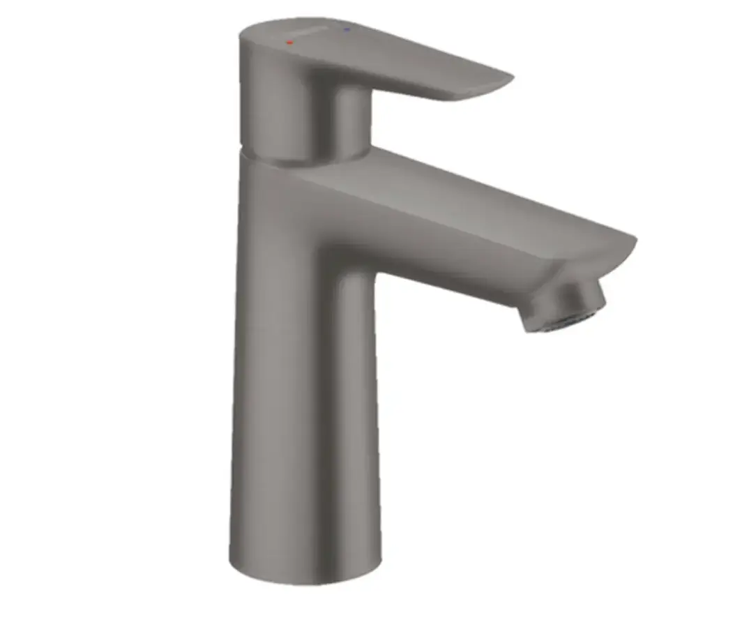 Hansgrohe Talis E Tek Kollu Lavabo Bataryası 110 Mat Siyah Krom, 71710340 - 1