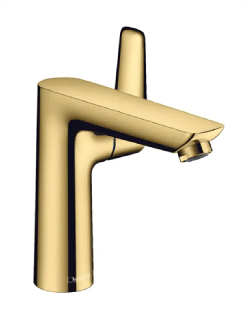 Hansgrohe Talis E Tek Kollu Lavabo Bataryası 150 Parlak Altın Optik, 71754990 - 1