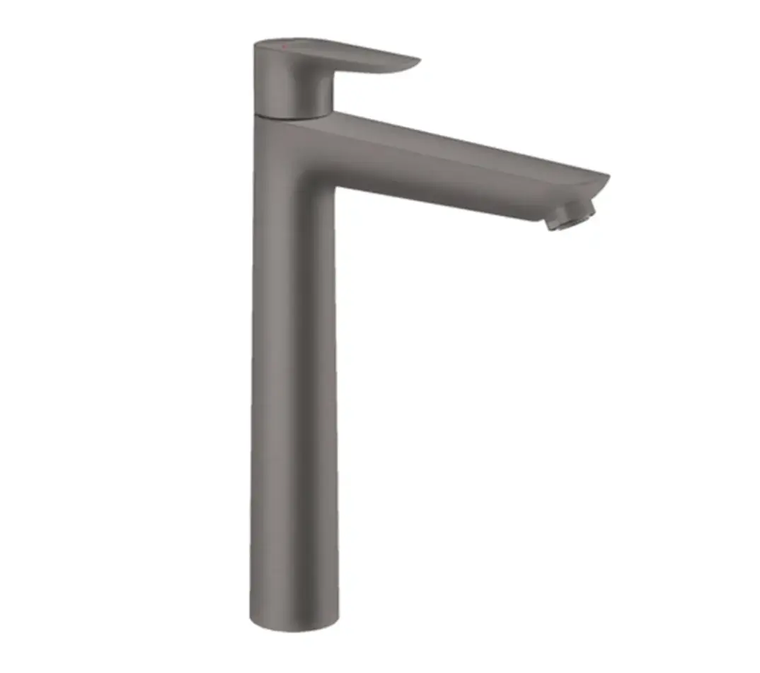 Hansgrohe Talis E Tek Kollu Lavabo Bataryası 240 Satin Siyah Krom, 71716340 - 1