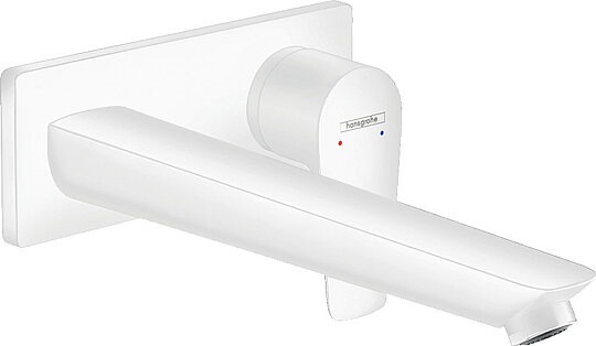 Hansgrohe Talis E Tek Kollu Lavabo Bataryası Ankastre Duvara Monte, 22,5 Cm Gaga İle Mat Beyaz, 71734700