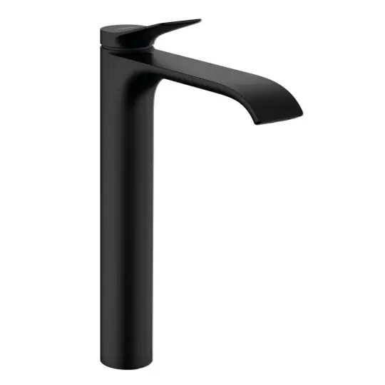 Hansgrohe Vivenis Tek Kollu Lavabo Bataryası 250, Çanak Lavabolar İçin, Kumandalı Satin Siyah, 75040670
