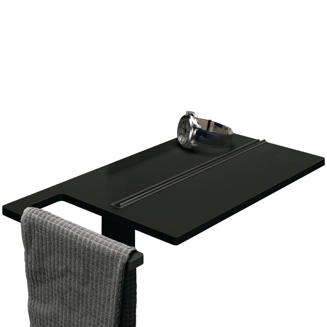 Hüppe Select+ Havluluklu Şampuanlık, Siyah, SL24011230000000 - 1