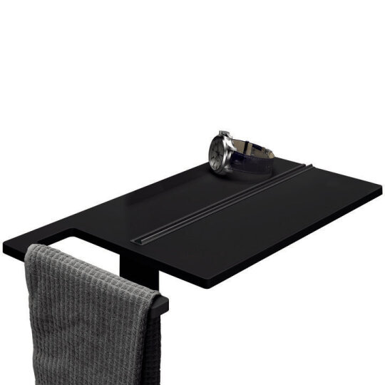 Hüppe Select+ Havluluklu Şampuanlık, Siyah, SL24011230000000 - 2