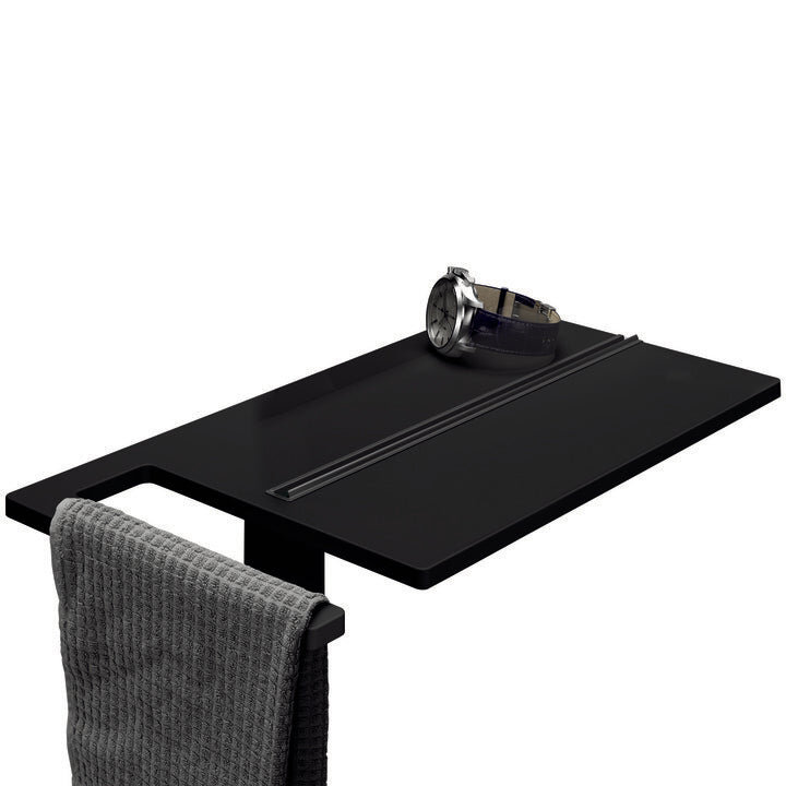 Hüppe Select+ Havluluklu Şampuanlık, Siyah, SL24011230000000 - 2