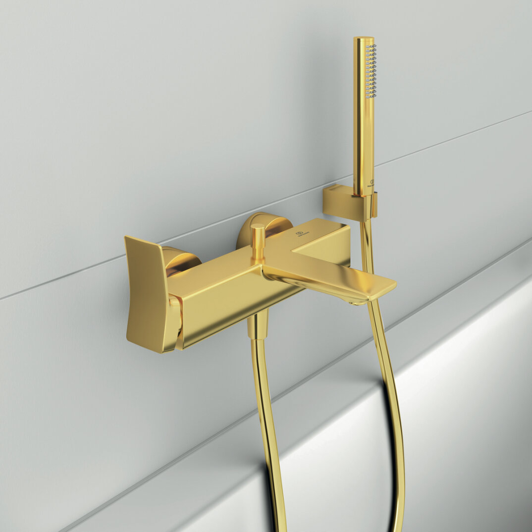 Ideal Standard Atelier IdealRain El Duşu, Fırçalı Altın, BC774A2 - 2